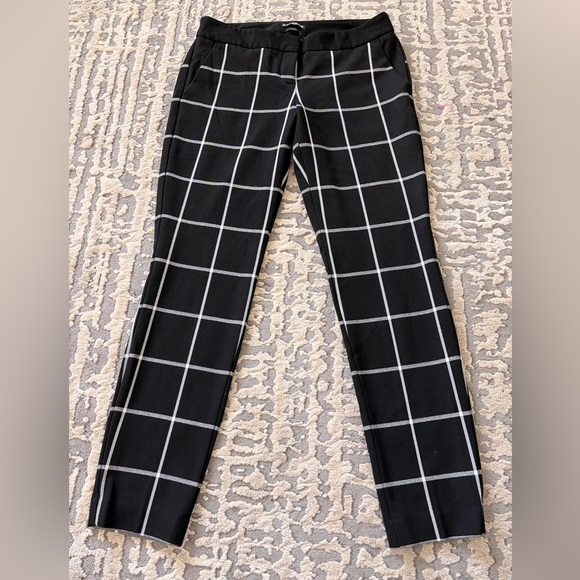 Express Pants - Express Black and White Plaid Pantsuit